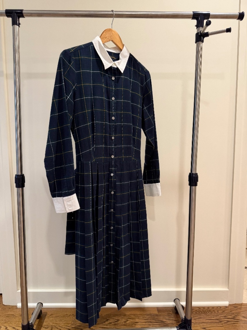 Ralph Lauren Tartan Collared Flannel Dress(Size 10)